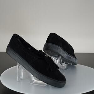 ALIFE Moc Low Tassel Black Suede Loafers - Size 12M